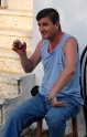 Man drinking tea, Selcuk Turkey